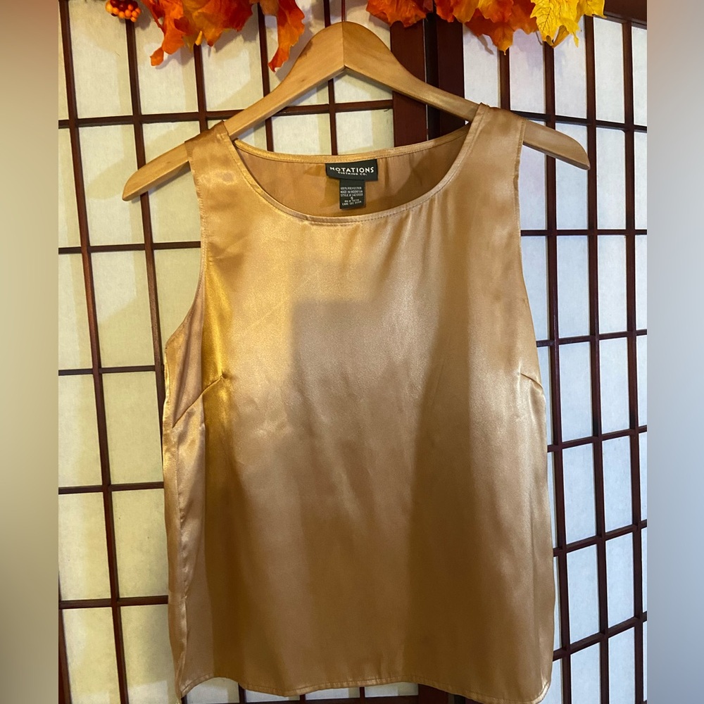 Notations Shimmering Gold Top